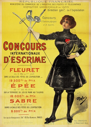 Cartel de los Juegos Olímpicos de París 1900