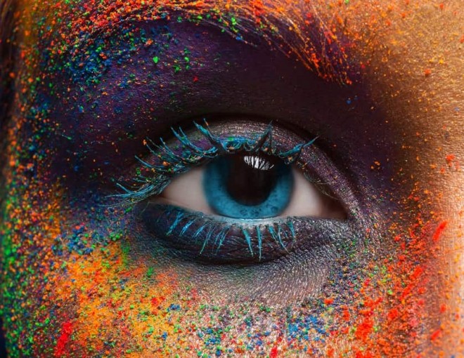 Foto de ojo mujer colorida  - Arte