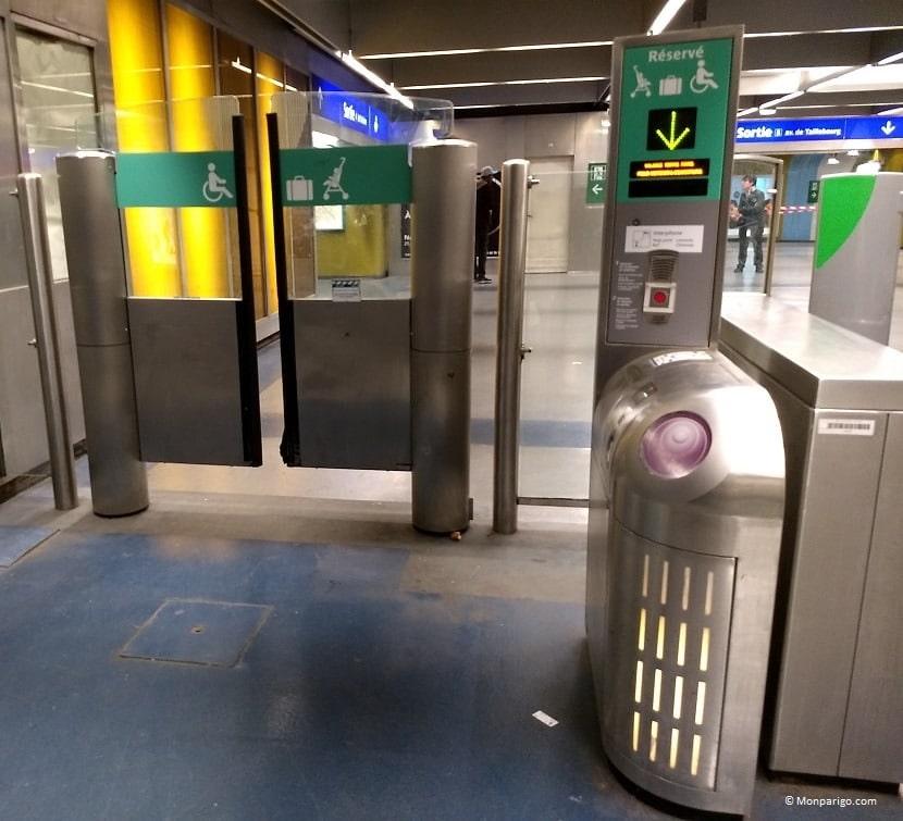 Acceso PMR en una estación de París