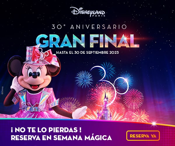 Minnie en el cartel de la Semana Mágica de Disneyland Paris