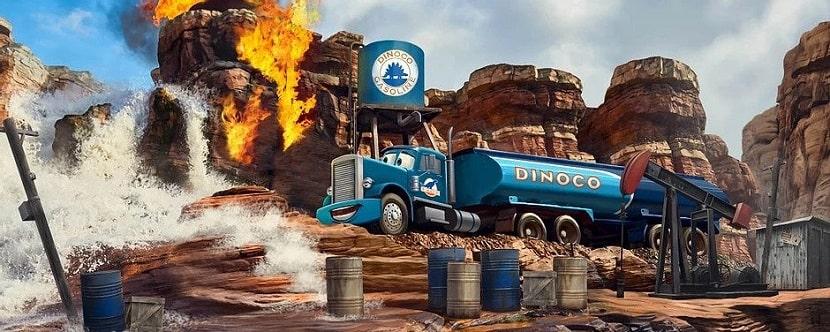 Arte conceptual de la futura nueva atracción de Cars en Disneyland París