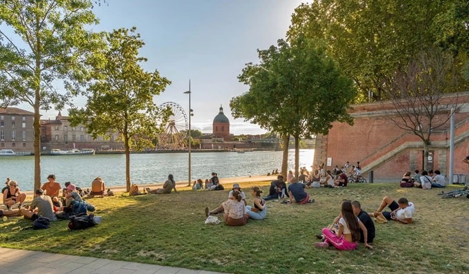 Orillas del río Garona en Toulouse
