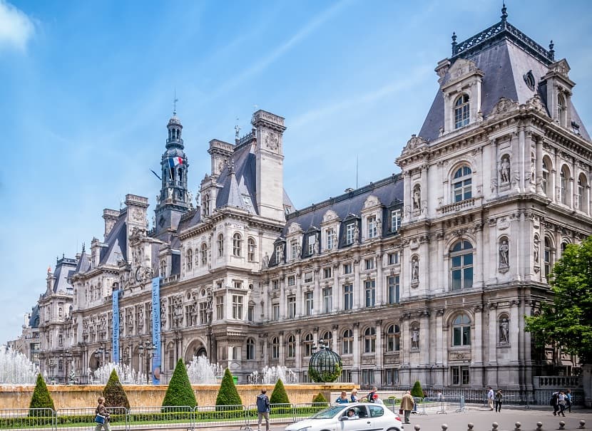 Fachada del Ayuntamiento de París
