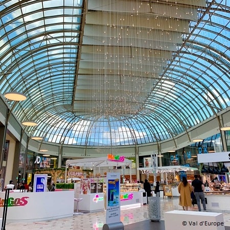 Techo de cristal del centro comercial Val d'Europe
