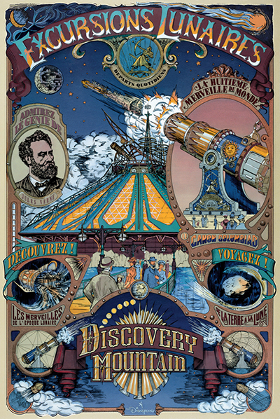 Cartel de Discovery Mountain de Disneyland Paris