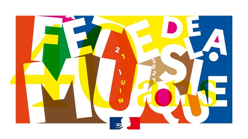 Cartel de la fiesta de la música de París 2022