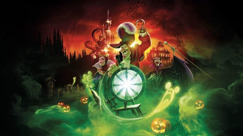 Cartel de la temporada más terrorífica de Disneyland Paris