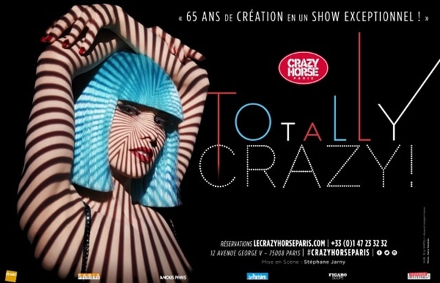 Cartel del show "Totally Crazy!" del cabaret Crazy Horse de París