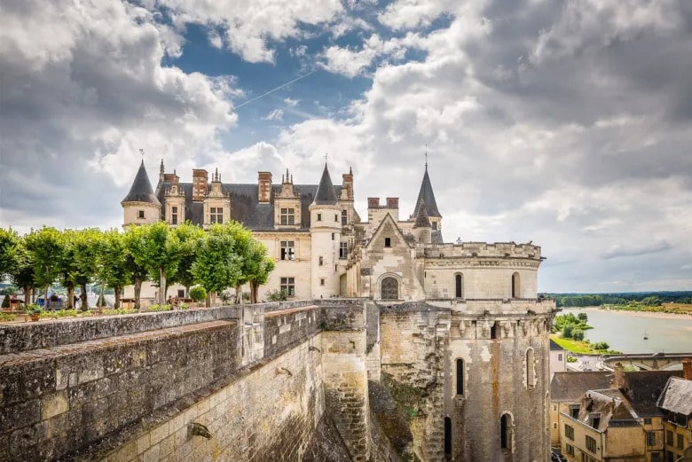 Castillo de Amboise en el Loira, Francia
