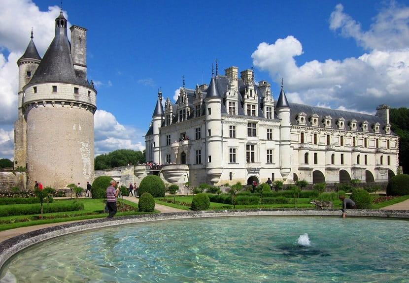 Castillo de Chenonceau en el Loira, Francia
