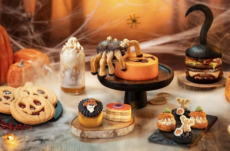 Pastas con forma de calabazas de Halloween