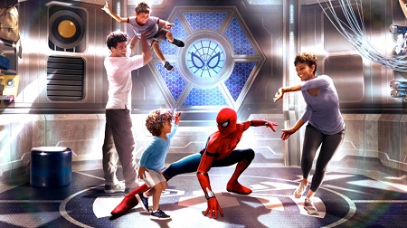 Spiderman en Hero Training Center - Avenger Campus, Disneyland Paris