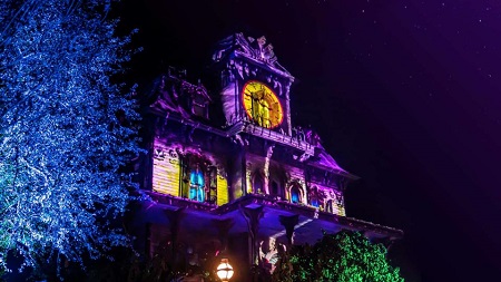 Iluminación de la fiesta de Halloween en Disneyland Paris