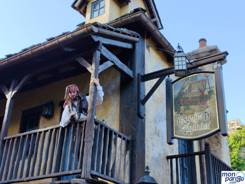 Capitán Jack Sparrow en Piratas del Caribe de Disneyland Paris
