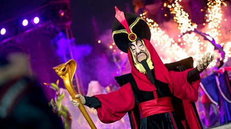 Jafar en la fiesta de Halloween en Disneyland Paris