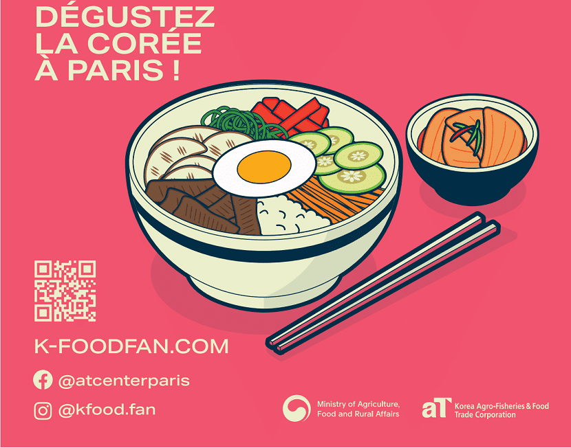 Cartel K-Food Festival París 2021 - Comida Coreana