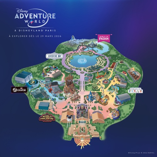 Mapa Disney Adventure World de Disneyland Paris Mapa Disney Adventure World de Disneyland Paris