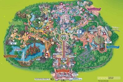 Mapa Parque Disneyland 2020-2021