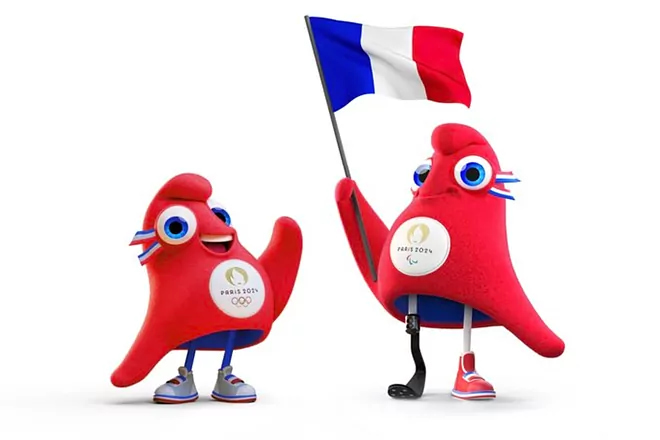 Gorros frigio (Phryge) de color rojo - Mascotas de los Juegos Olímpicos de París 2024