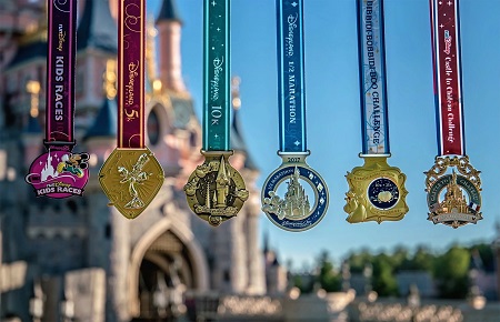 Medallas de Magic Run Weekend de Disneyland Paris