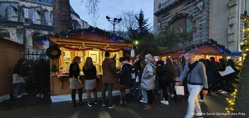 Mercado de Navidad de Saint-Germain-des-Prés en París
