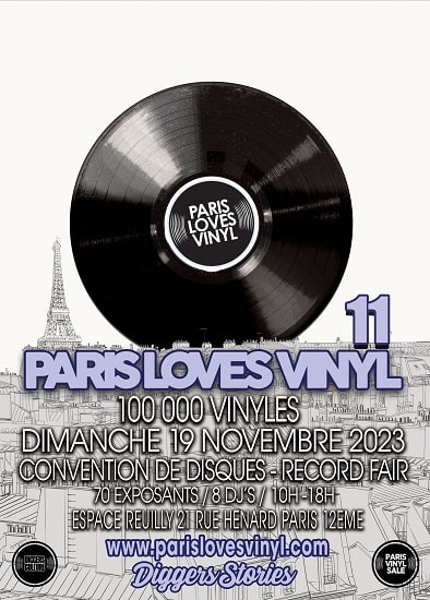 Cartel Paris Loves Vinyl - Noviembre 2023
