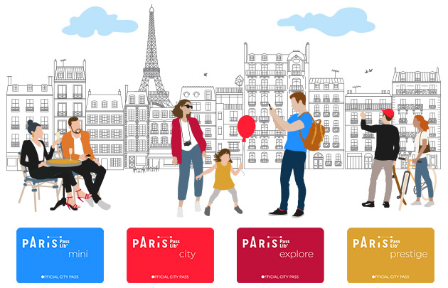 Pases turísticos Paris Passlib': Mini, City, Explore y Prestige