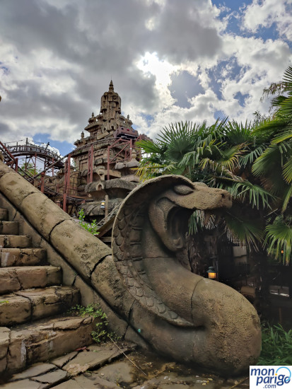 Serpiente en la atracción de Indiana Jones en Disneyland Paris