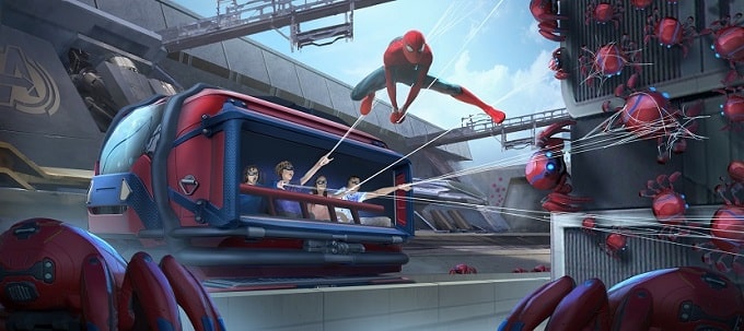 Atracción Spider-Man W.E.B. Adventure de Disneyland Paris