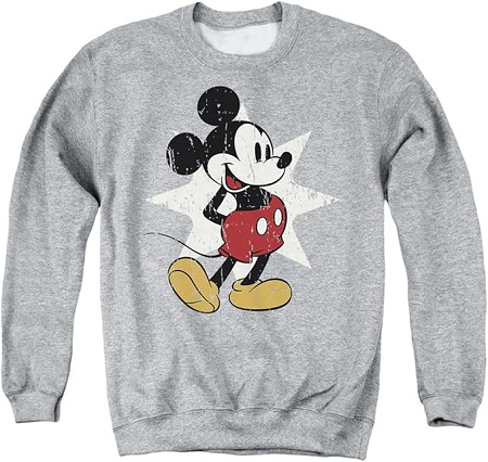 Sudadera jersey gris con el dibujo de Mickey