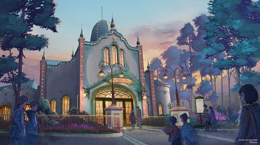 Arte conceptual de The Regal View Restaurant and Lounge del futuro Disney Adventure World de Disneyland Paris