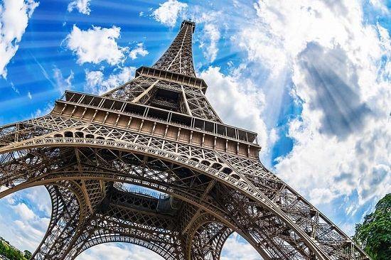 Torre Eiffel vista desde abajo